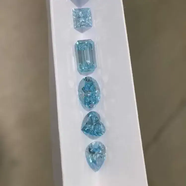 Blue Lab Diamond Blue Lab Diamond Wholesale - ZKZ Jewelry-2 5