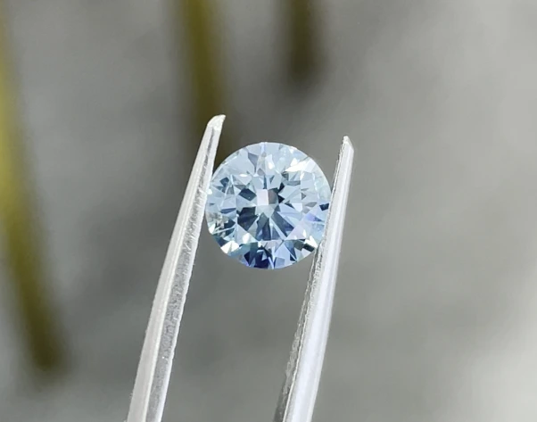 Fancy intense blue Round-Cut Laboratory-created VVS1Excellent cut Diamond 1