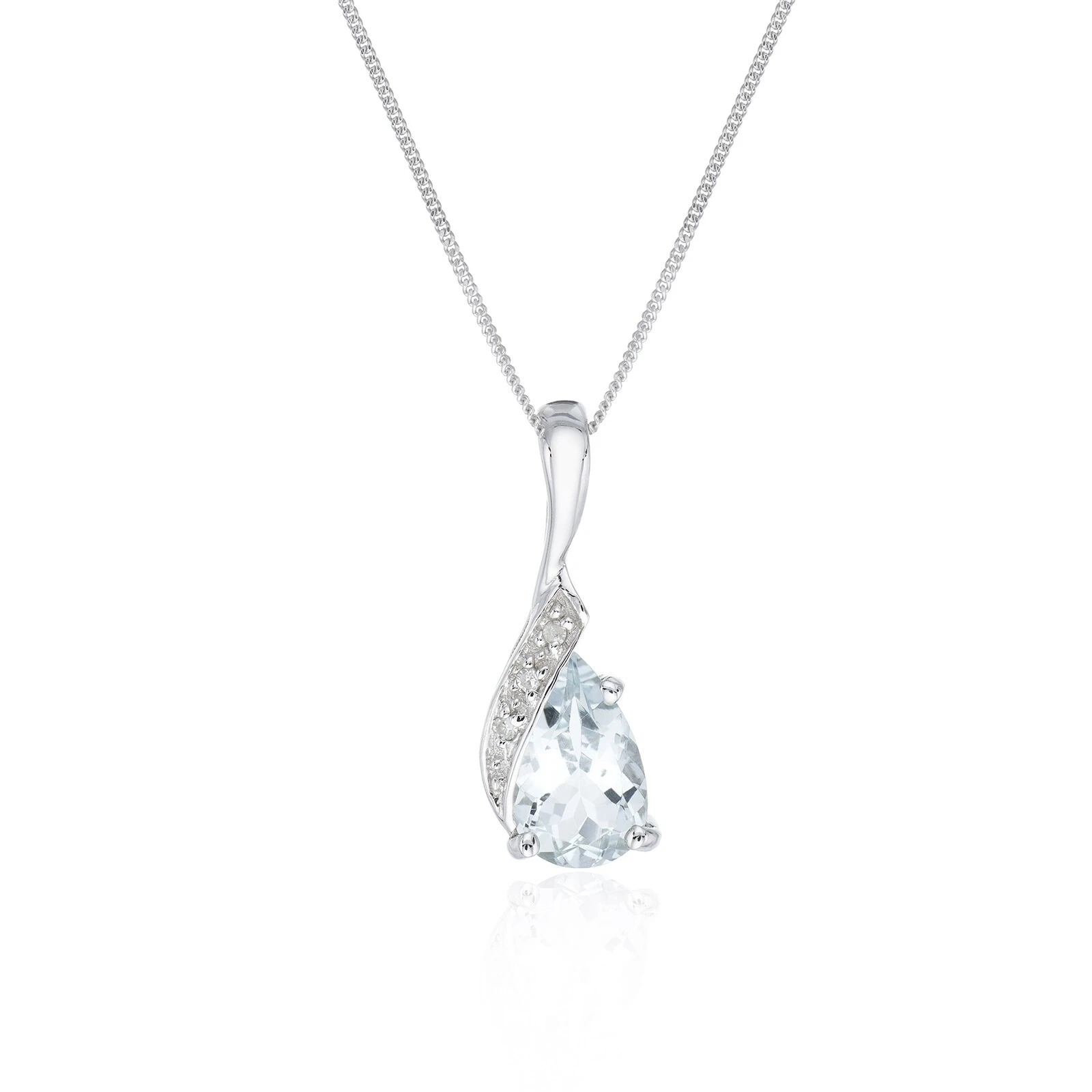 Lab Grown Pear Cut Excellent Brilliant VVS2 Clarity Diamond Pendant 1