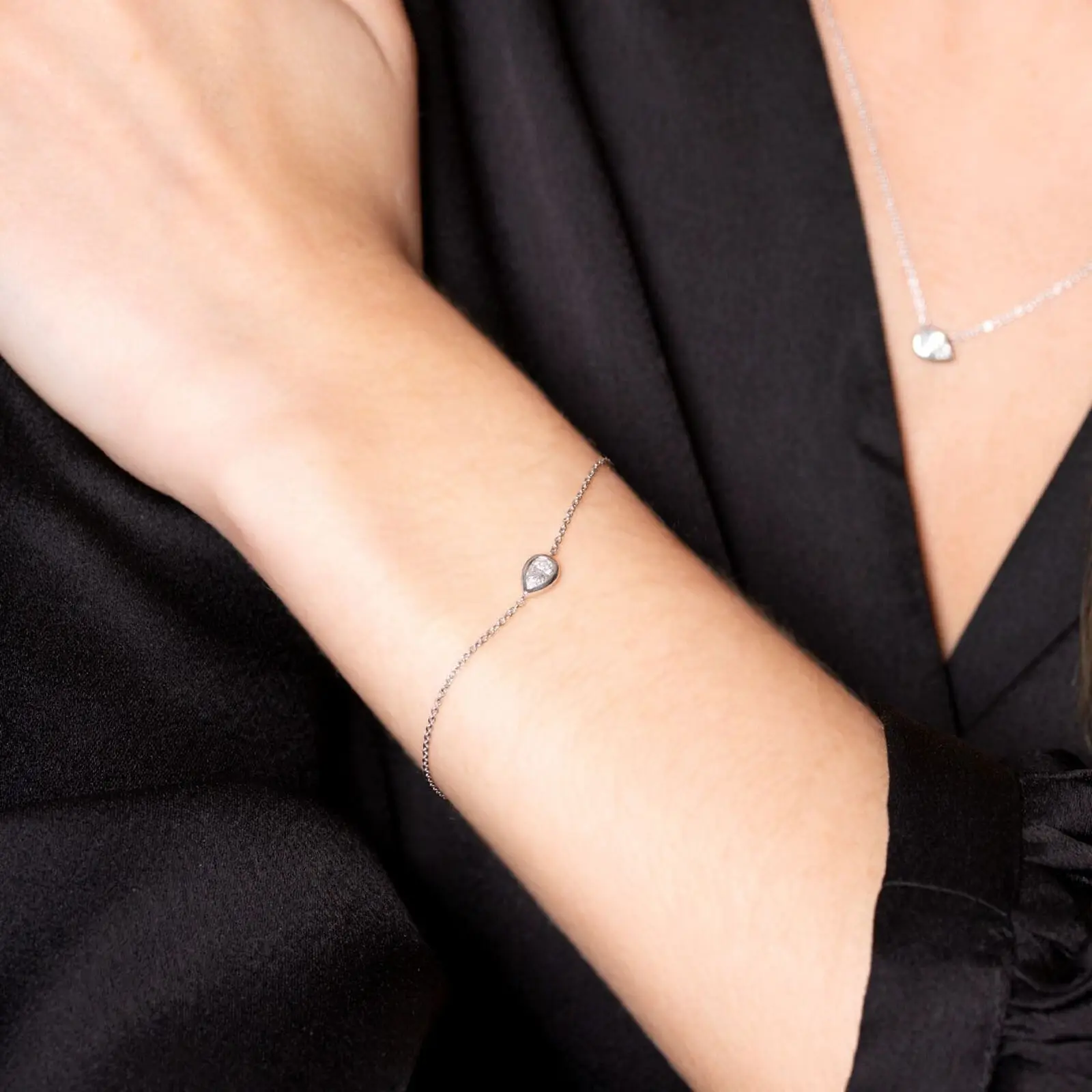 ZKZ Jewelry Lab Grown Diamond Tennis Necklace Lab Grown Diamond Tennis Necklace Supply 3