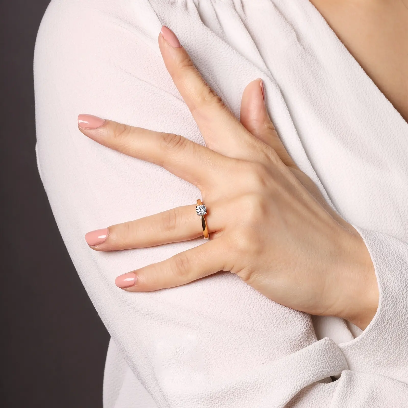 Cheap Lab Diamond Engagement Rings Lab Diamond Ring Wholesale - ZKZ Jewelry 3