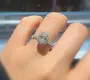 Oval Lab Grown Diamond Ring Jewelry Wholesale - ZKZ Jewelry 2