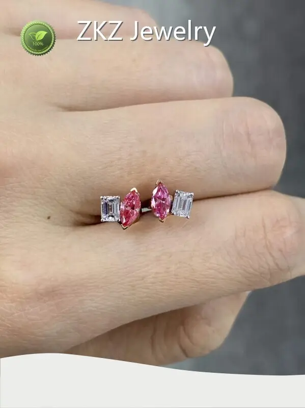 ZKZ Jewelry Lab Grown Pink Diamond Jewelry Company 1
