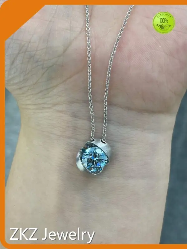 Lab Grown Diamond Heart Necklace by ZKZ Jewelry 1