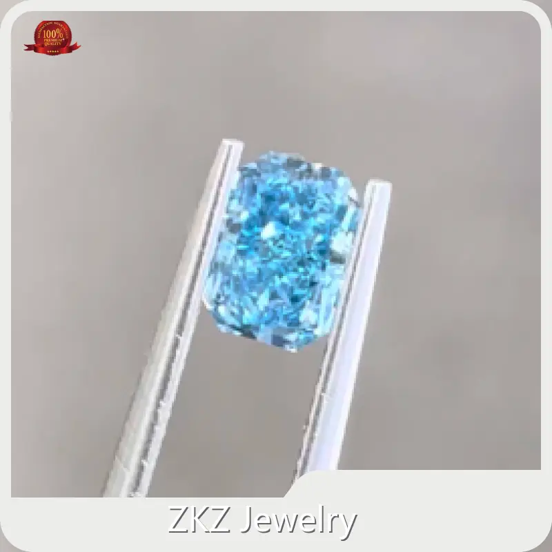 ZKZ Jewelry Lab Made Blue Diamonds Factory 1