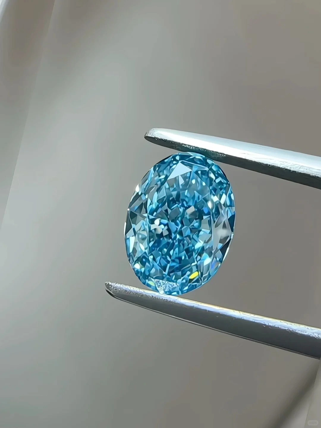ألماس أزرق 1.5 قيراط، مزروع في المختبر، مقطوع بشكل بيضاوي، مناسب لمختلف الإعدادات 1