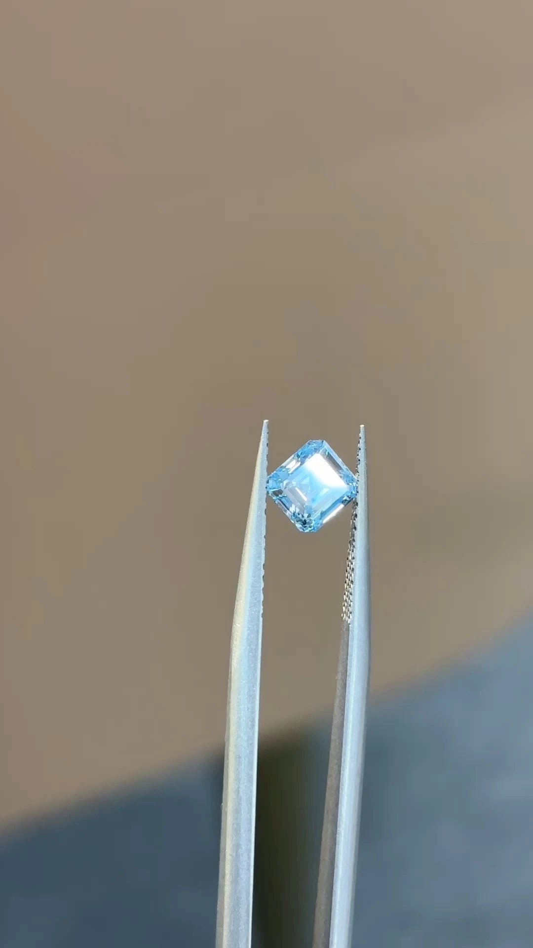 Lab Grown VG Asscher Cut SI2 Clarity Diamond 0.89ct 1