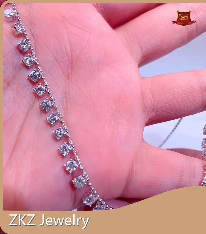 Lab Made Diamond Jewelry Lab Diamond Necklace Wholesale - ZKZ Jewelry 1