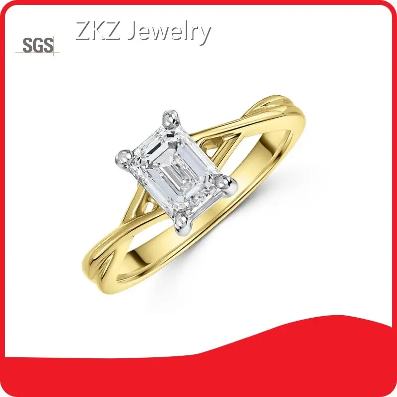 Jewelry Women Lab Made Diamond Rings Factory 1