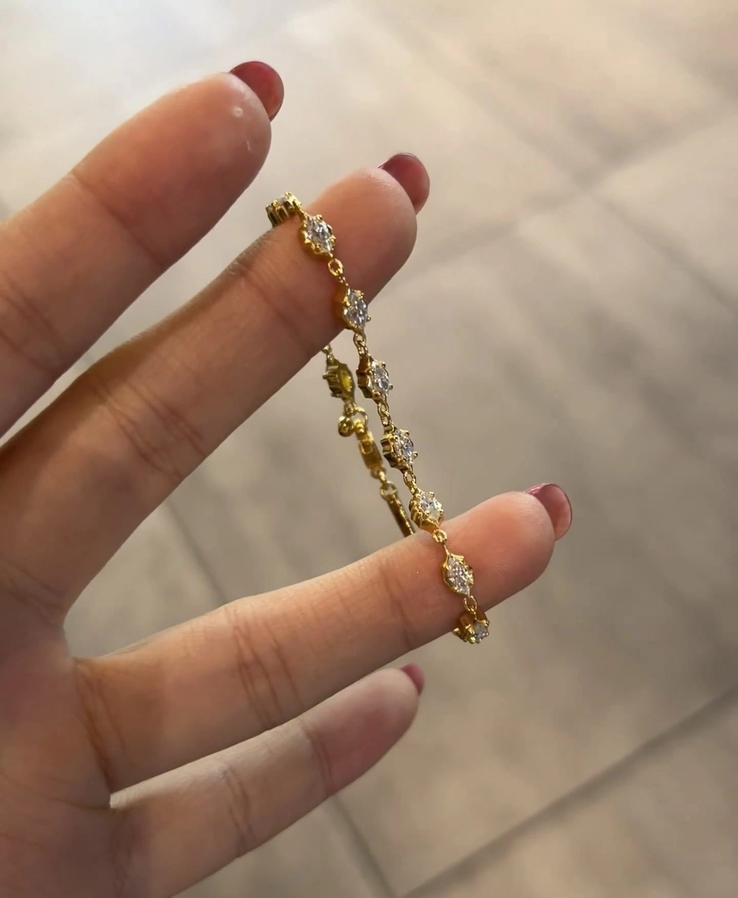 18K Lab Diamond Bracelet Oval bracelet Full diamond tennis chain with IGI certification 1