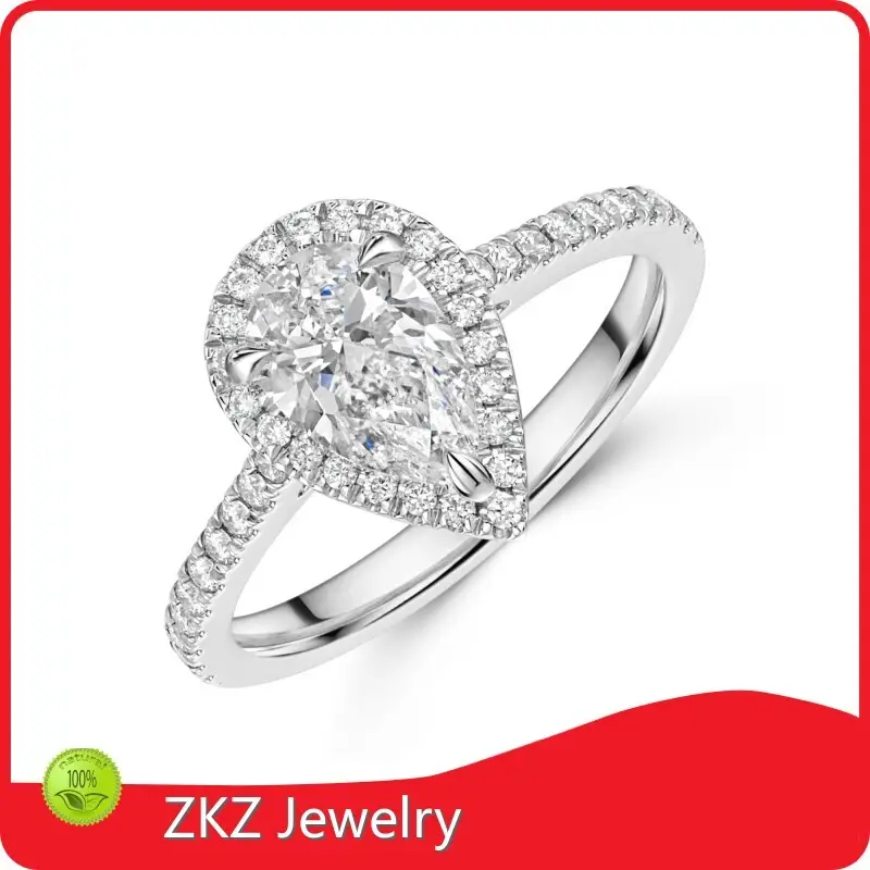 ZKZ Jewelry Gia Certified Diamond Engagement Rings Factory 1