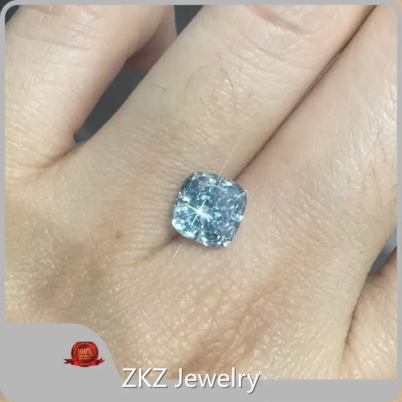 Lab Created Blue Diamonds Blue Lab Diamond Wholesale - ZKZ Jewelry 1