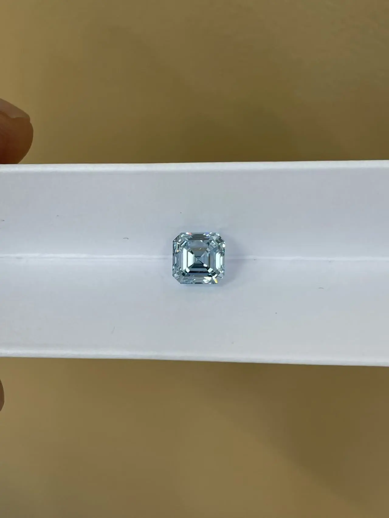 ZKZ Jewelry Lab Grown Asscher Cut SI1 Clarity Diamond 2.03ct 1