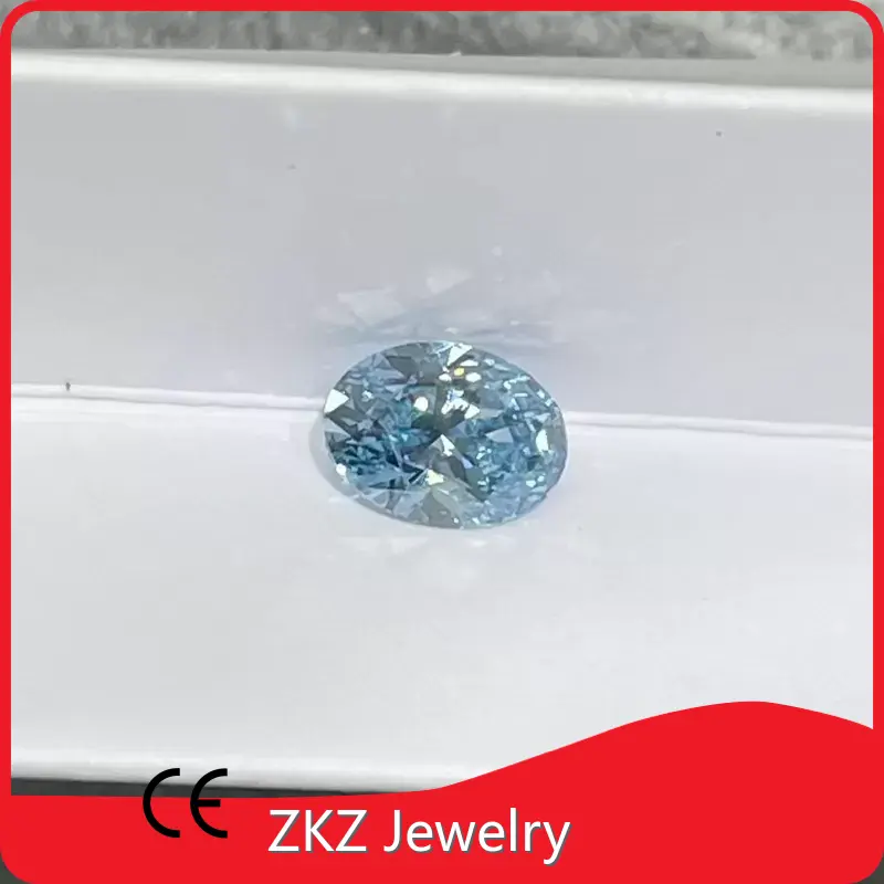 Lab Created Blue Diamond Blue Lab Diamond Wholesale - ZKZ Jewelry 1
