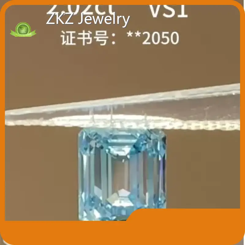 ZKZ Jewelry Lab Created Blue Diamond Company 1