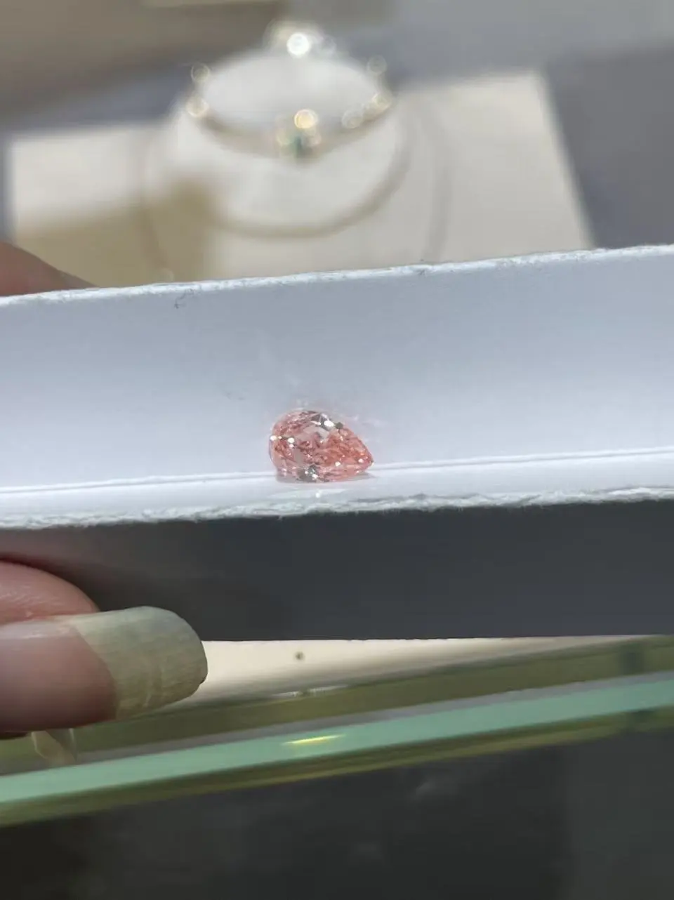 ZKZ Jewelry Fancy Intense Pink Pear Cut VS1 Lab Grown Diamond 1.89CT For Jewelry Making 1