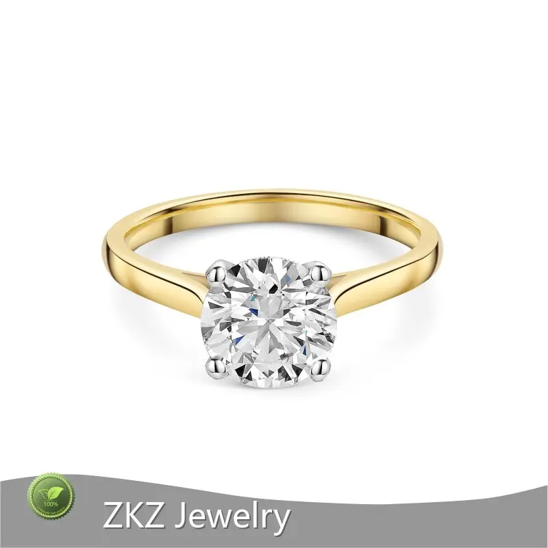 Gia Certified Diamond Wedding Rings Lab Diamond Ring Wholesale - ZKZ Jewelry-1 1