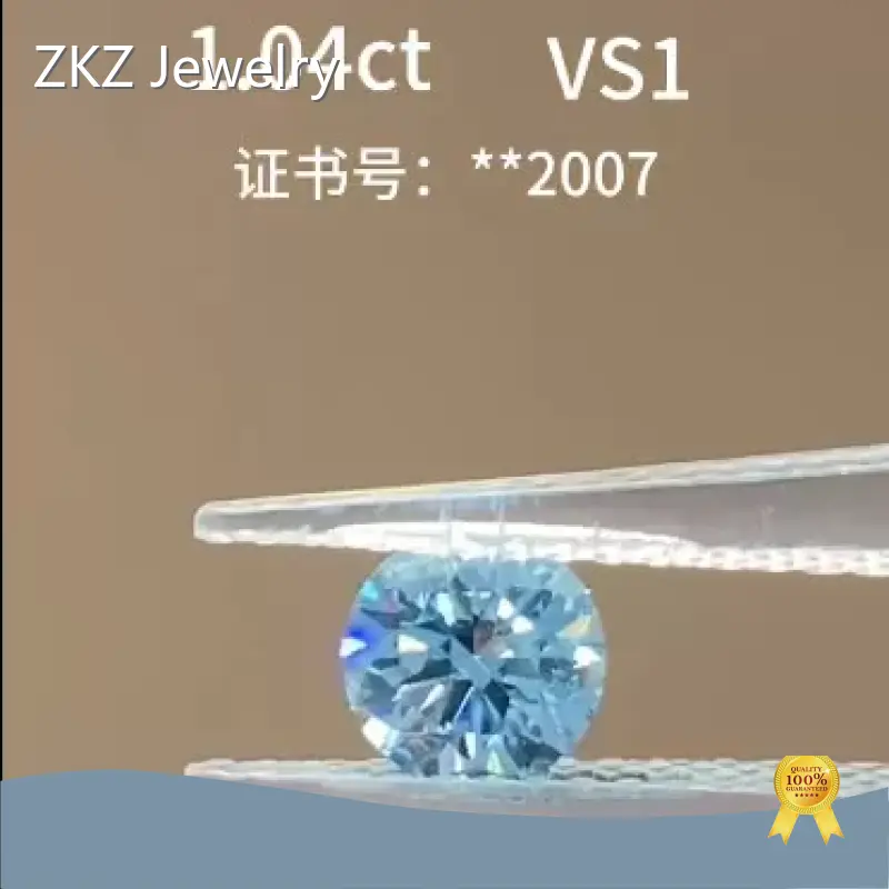 ZKZ Jewelry Lab Created Blue Diamond Lab Created Blue Diamond Company 1