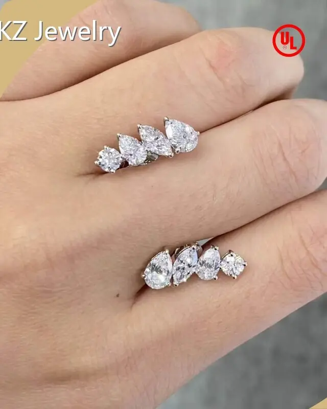 Women's Lab Grown Diamond Earrings Lab Diamond Earrings Wholesale - ZKZ Jewelry 1