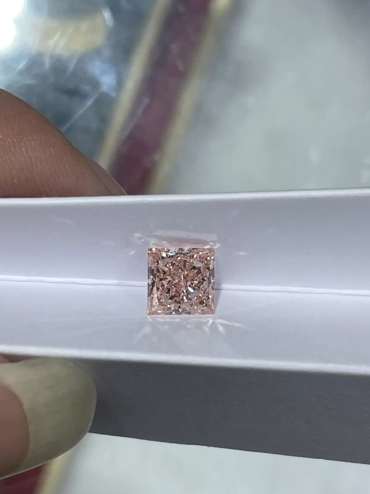 ZKZ Jewelry Fancy Shaped Lab Grown Diamond 2.11CT VS1 Princess Cut With IGI Certified 1