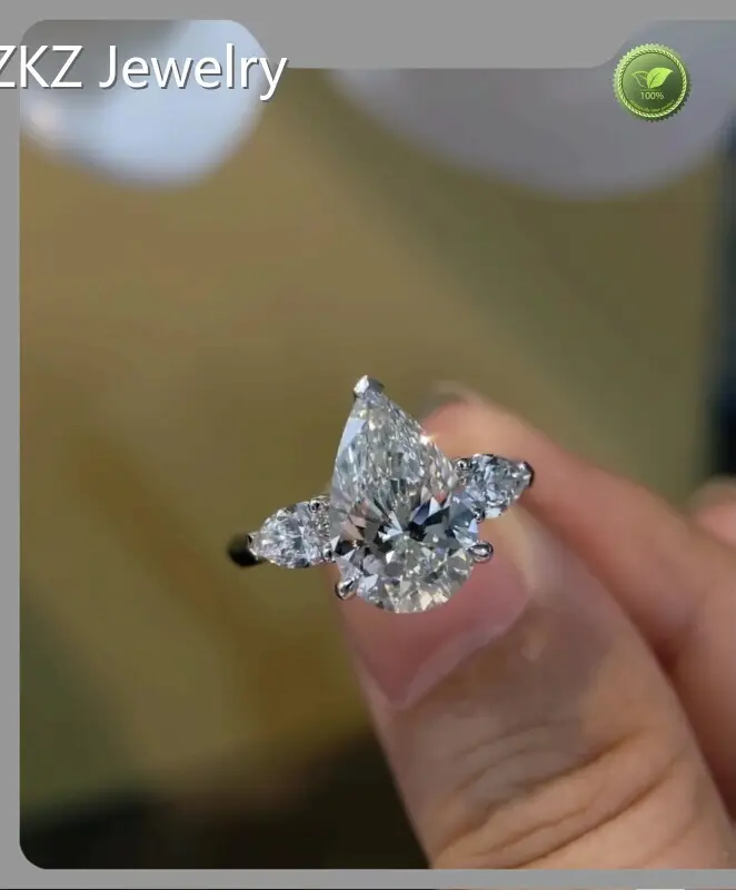 Buy Lab Created Diamond Engagement Ring by ZKZ Jewelry 1