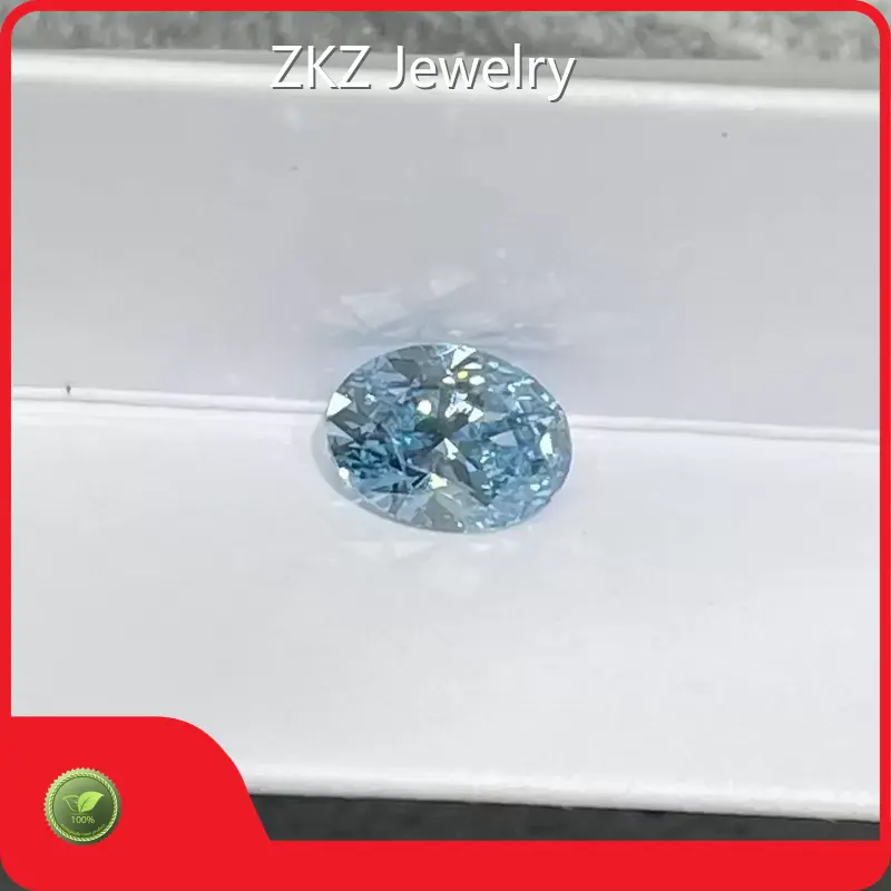Lab Made Blue Diamonds Blue Lab Diamond Wholesale - ZKZ Jewelry-2 1