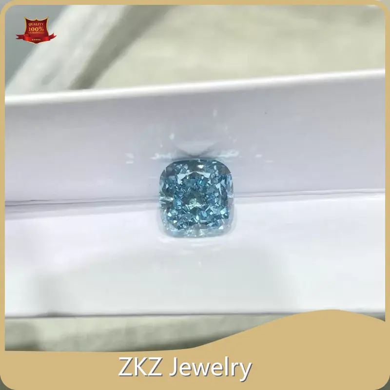 Lab Created Blue Diamonds Blue Lab Diamond Wholesale - ZKZ Jewelry-1 1