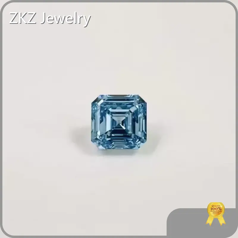 ZKZ Jewelry Synthetic Blue Diamond Synthetic Blue Diamond Factory 1