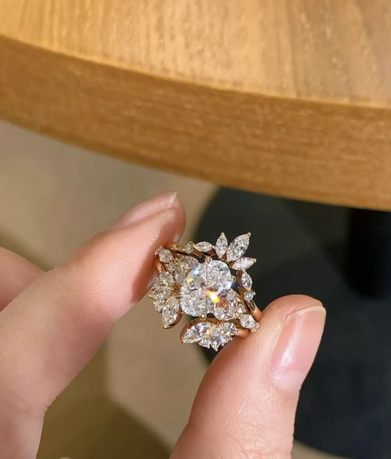 ZKZ Custom Jewelry 18K Yellow Gold 1.5CT VS1 Lab Grown Oval Cut Diamond Engagement Ring 1