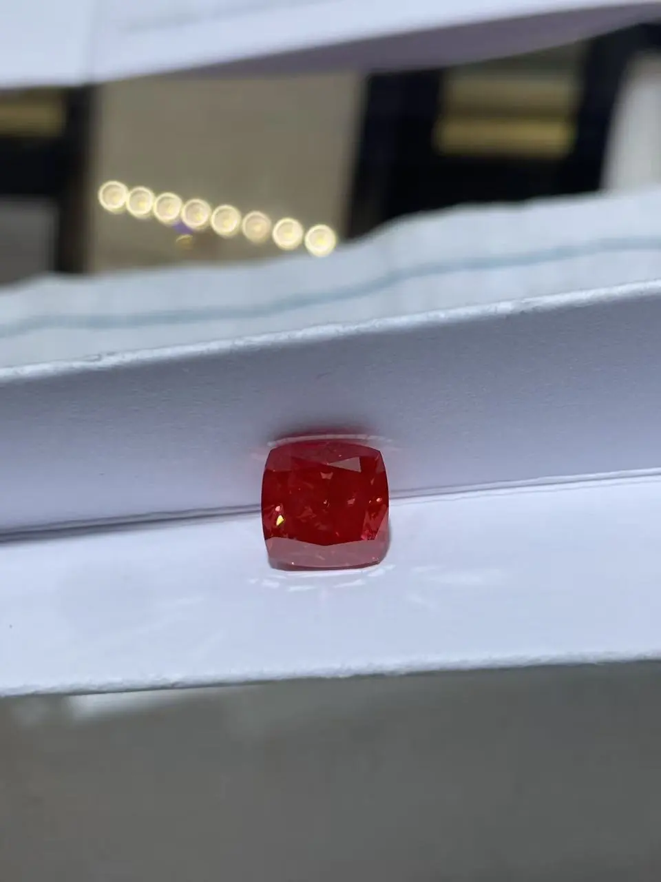 ZKZ Jewelry Lab Grown Fancy Vivid Red VS1 Clarity Excellent Cushion Cut Diamond 5.10ct With IGI Certified 1