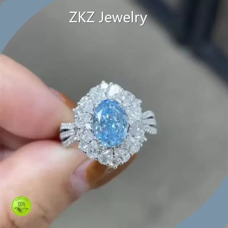 Cheap Lab Diamond Engagement Rings Lab Diamond Ring Wholesale - ZKZ Jewelry-1 1