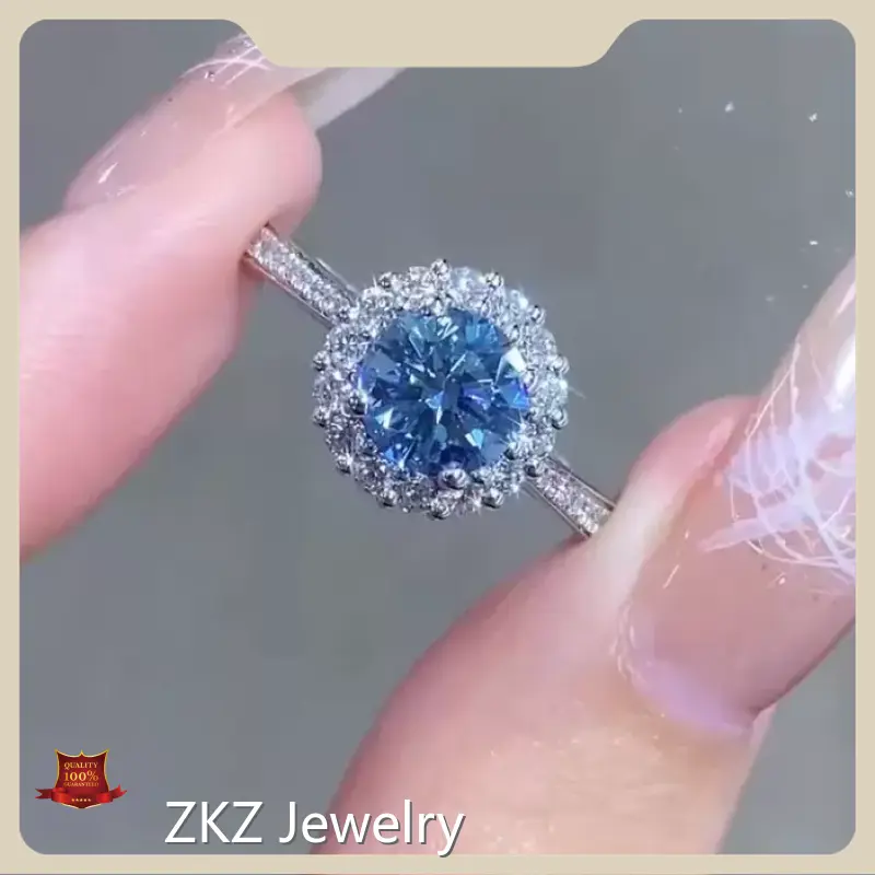 Custom Engagement Rings Lab Diamonds Custom Lab Diamond Ring Wholesale - ZKZ Jewelry 1