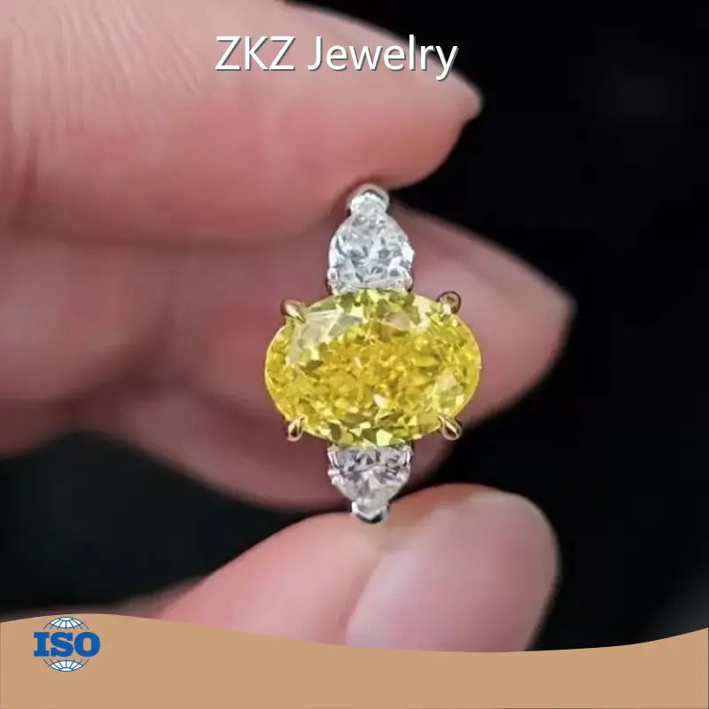 Gia Certified Diamond Wedding Rings Custom Lab Diamond Ring Wholesale - ZKZ Jewelry 1