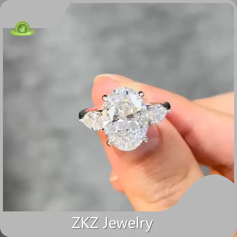 Custom Lab Diamond Ring Women's Lab Grown Diamond Rings Factory 1