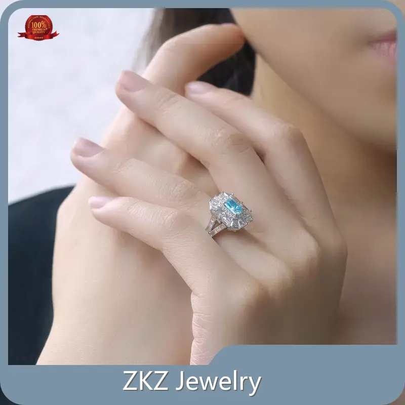 ZKZ Jewelry Lab Grown Diamond Oval Ring Supply 1