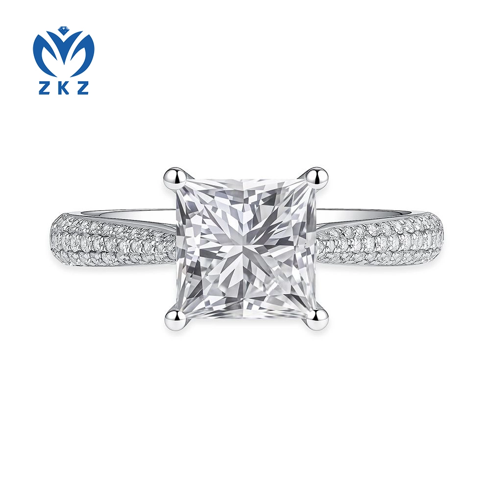 1.833ct IGI Certificated Lab-grown diamond Pricesss-shaped Diamond Women's Ring, US size 6.75, ZKL-26 1