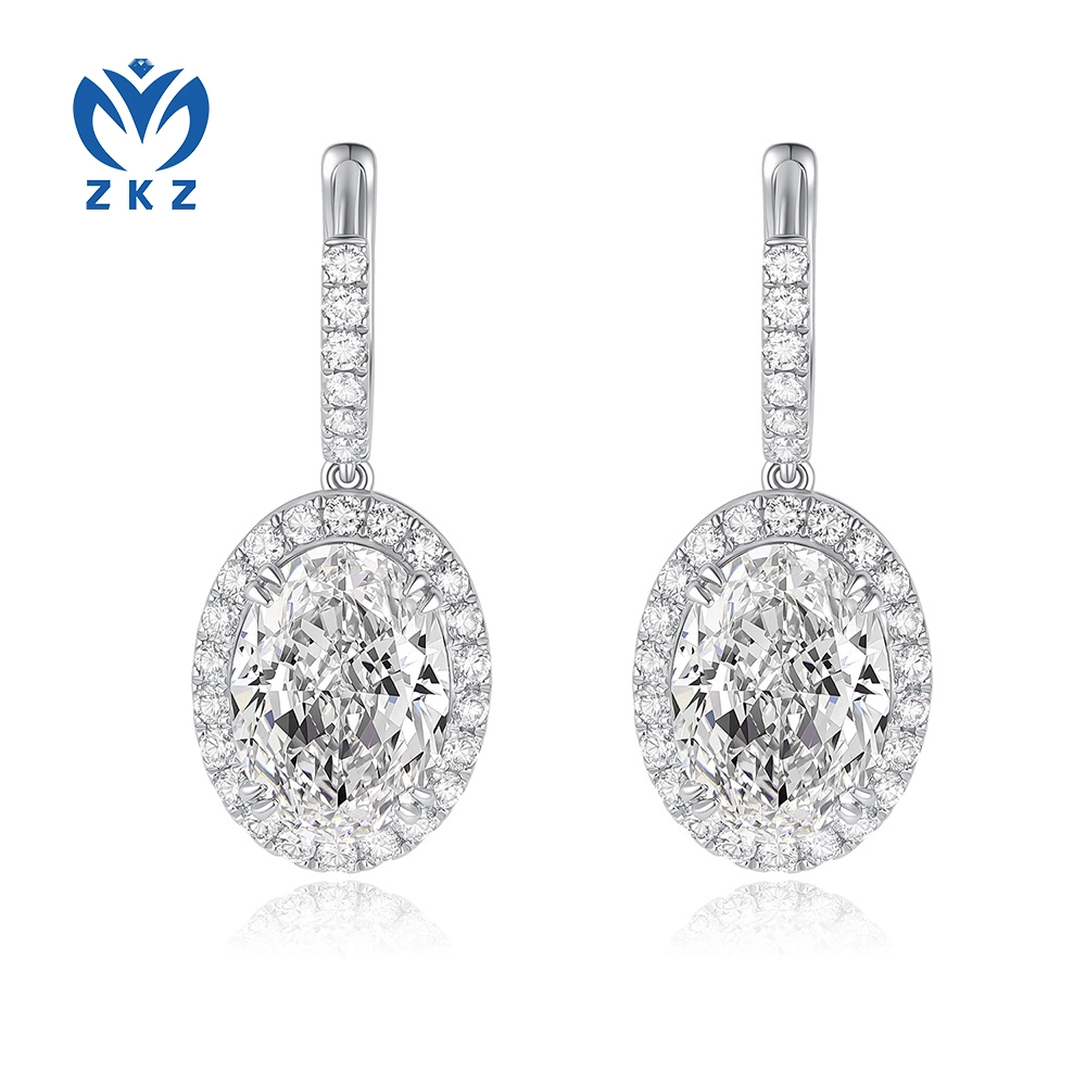 11.22ct EF VVS2 VS1 IGI Certificated Lab-grown Oval Earrings, ZKZ-306 1