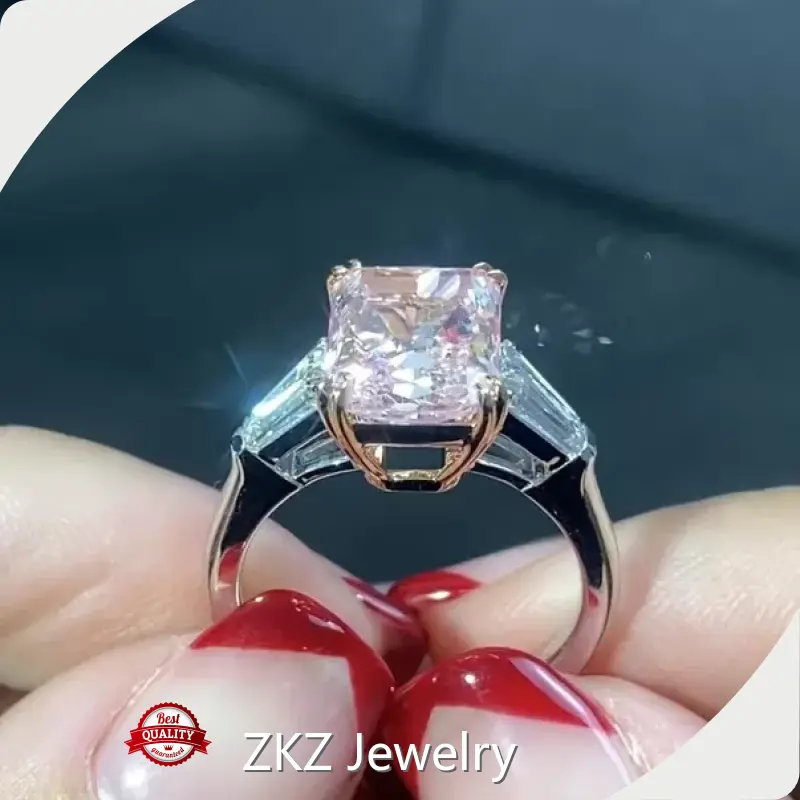Cvd Diamond Rings for Sale Custom Lab Diamond Ring Wholesale - ZKZ Jewelry 1