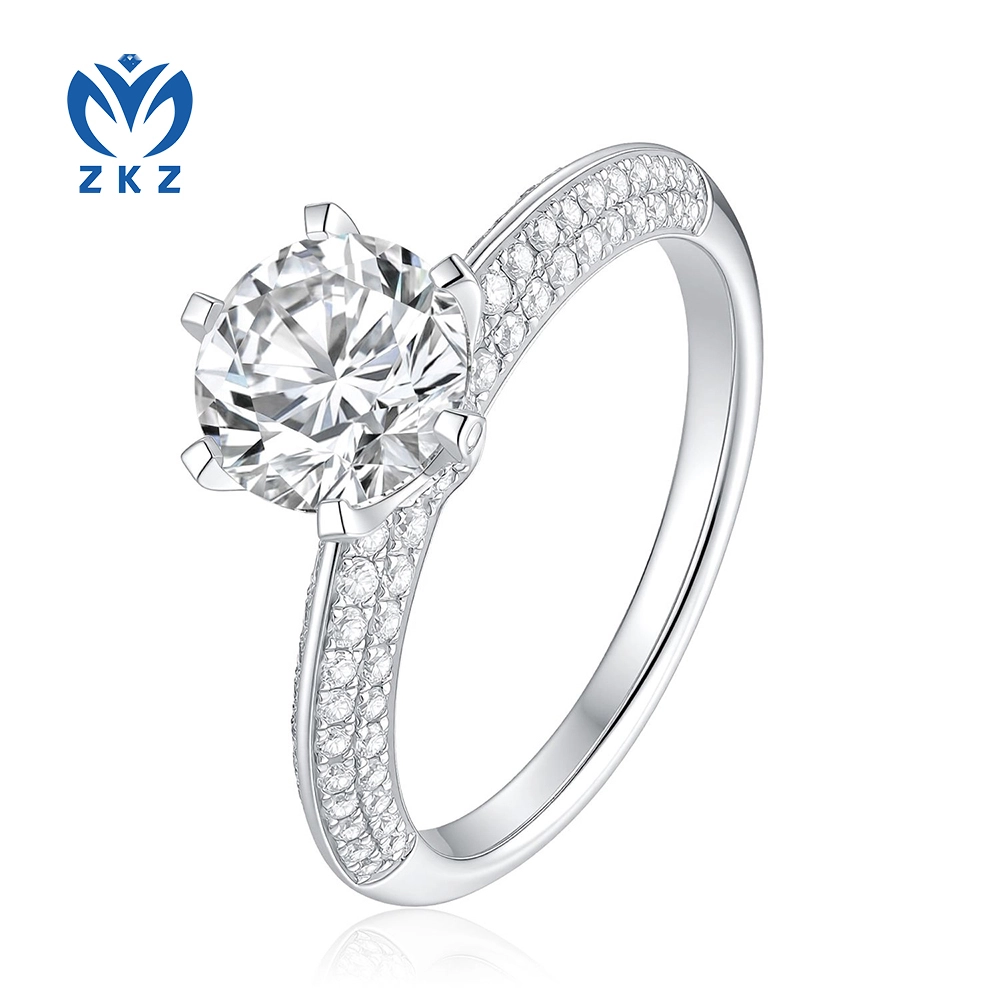 Bague en diamant de laboratoire rond DEF VVS Half The Kingdom, 1,091 ct, ZKL-20 1