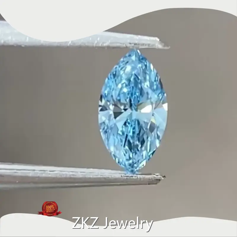 Lab Created Blue Diamonds by ZKZ Jewelry 1