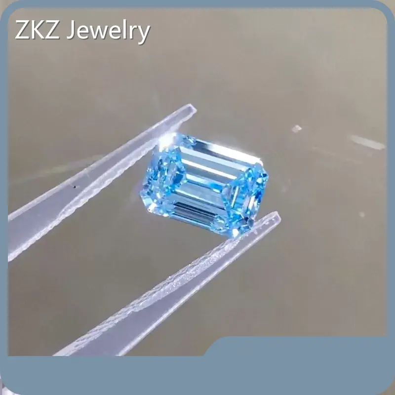 Blue Lab Diamond Blue Lab Diamond Wholesale - ZKZ Jewelry-2 1