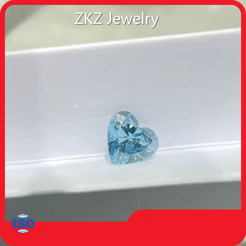 ZKZ Jewelry Lab Created Blue Diamonds for Sale Lab Created Blue Diamonds for Sale Suppliers 1