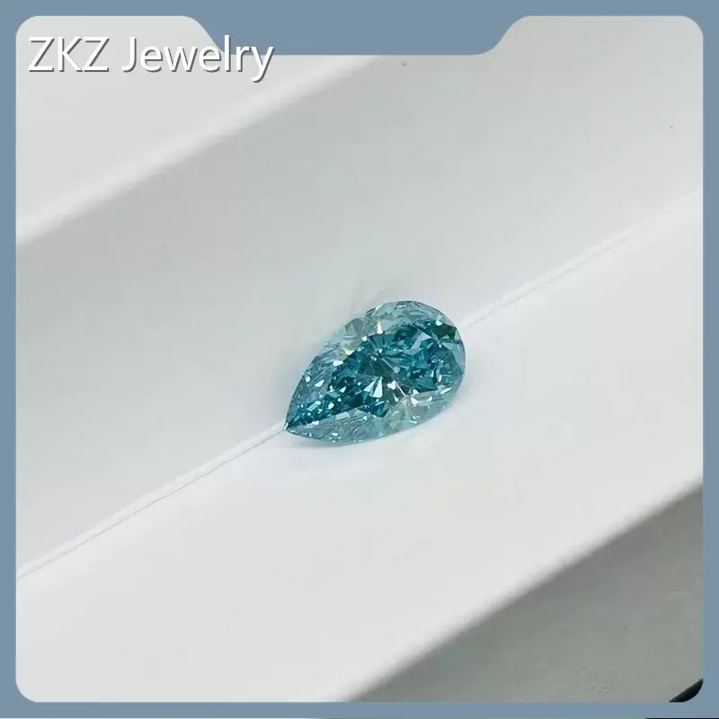 Blue Lab Diamond by ZKZ Jewelry 1