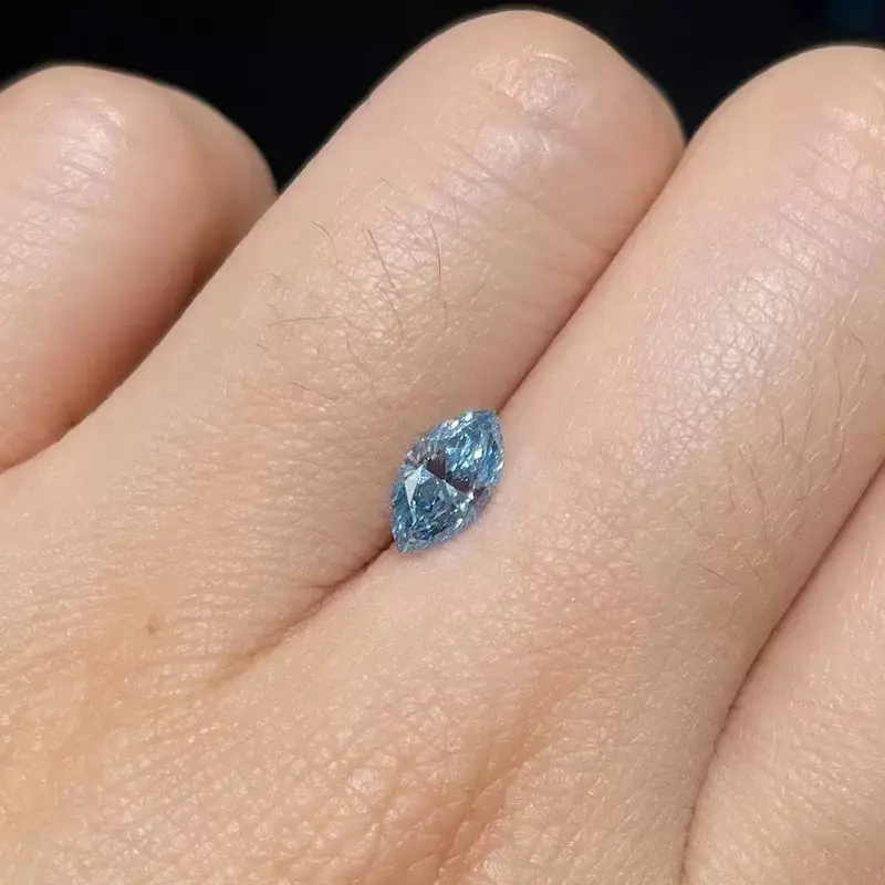 Blue Diamond Gia by ZKZ Jewelry 3