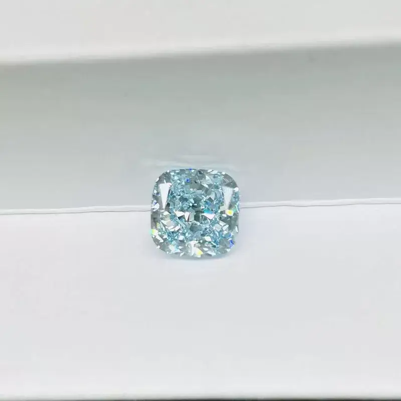 Blue Diamond Lab Grown Blue Lab Diamond Wholesale - ZKZ Jewelry-1 3