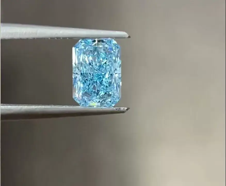 Synthetic Blue Diamond Blue Lab Diamond Wholesale - ZKZ Jewelry-1 2