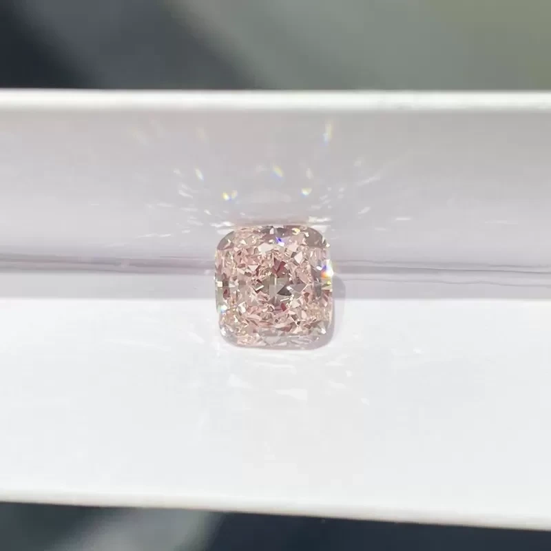 Cushion Brilliant Cut 2.0ct-2.5ct CVD Lab Grown Pink Diamonds IGI Certified 1