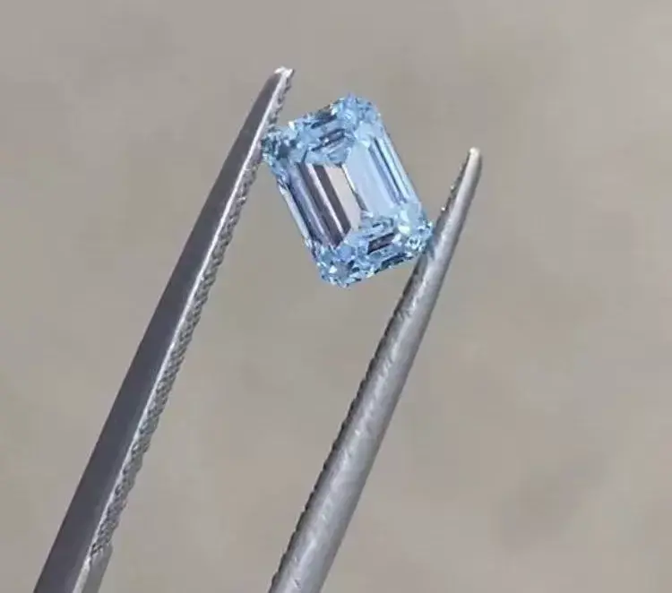 Blue Diamond Lab Grown Blue Lab Diamond Wholesale - ZKZ Jewelry-2 3