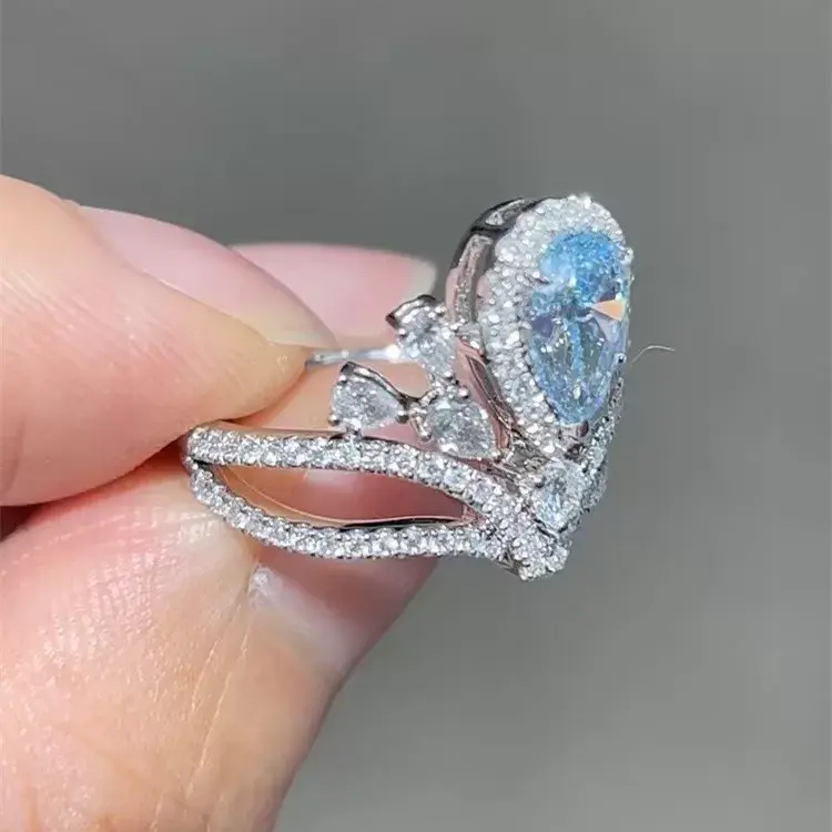 Buy Lab Created Diamond Engagement Ring by ZKZ Jewelry-1 4