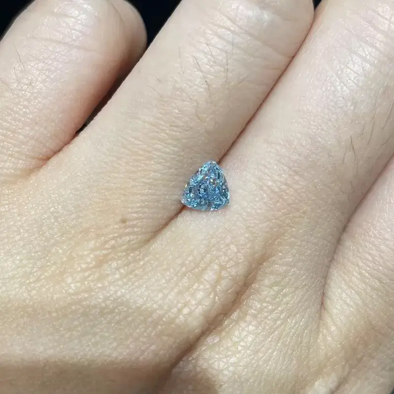 Lab Made Blue Diamonds Blue Lab Diamond Wholesale - ZKZ Jewelry 2